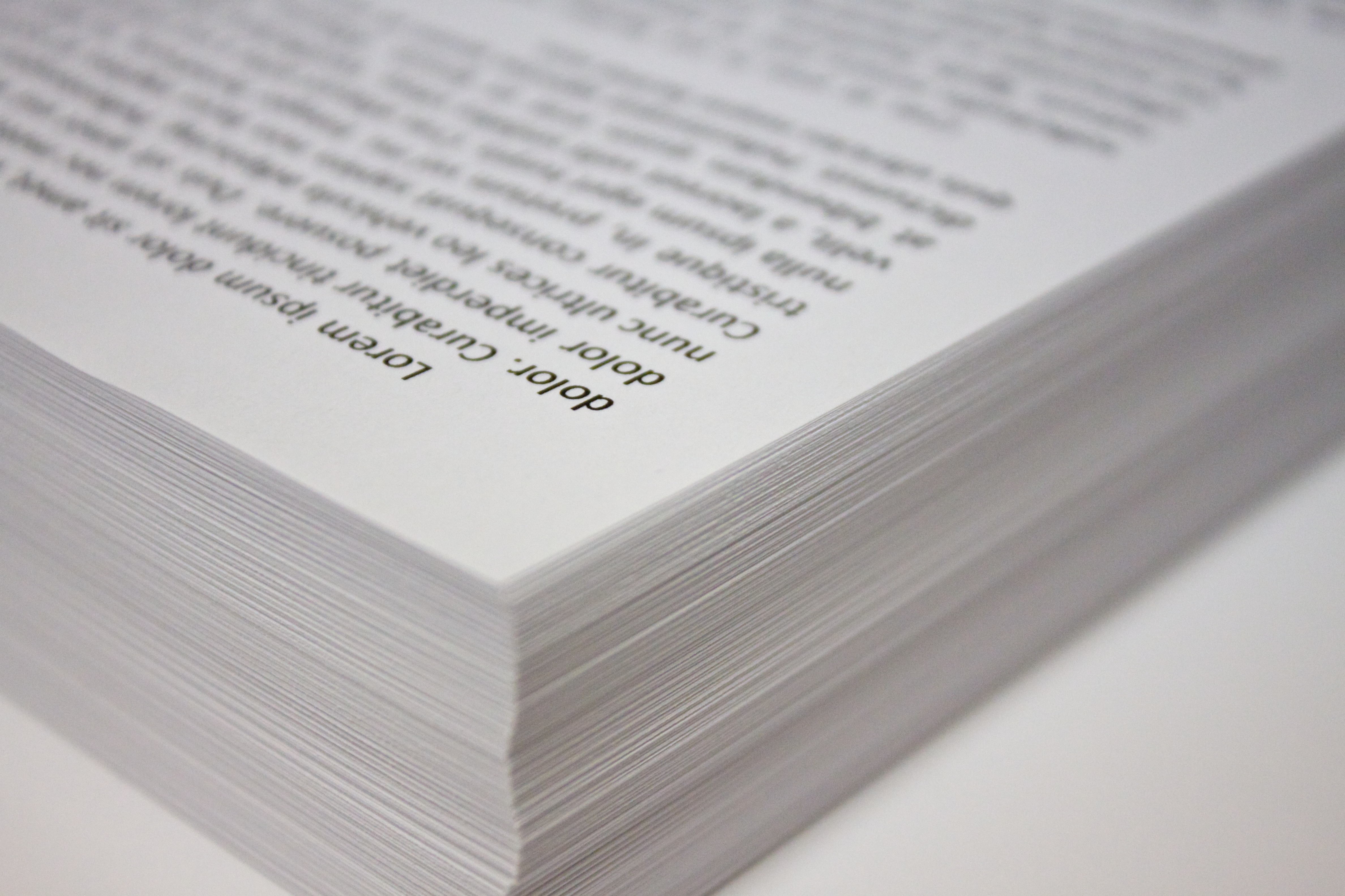 A stack of papers